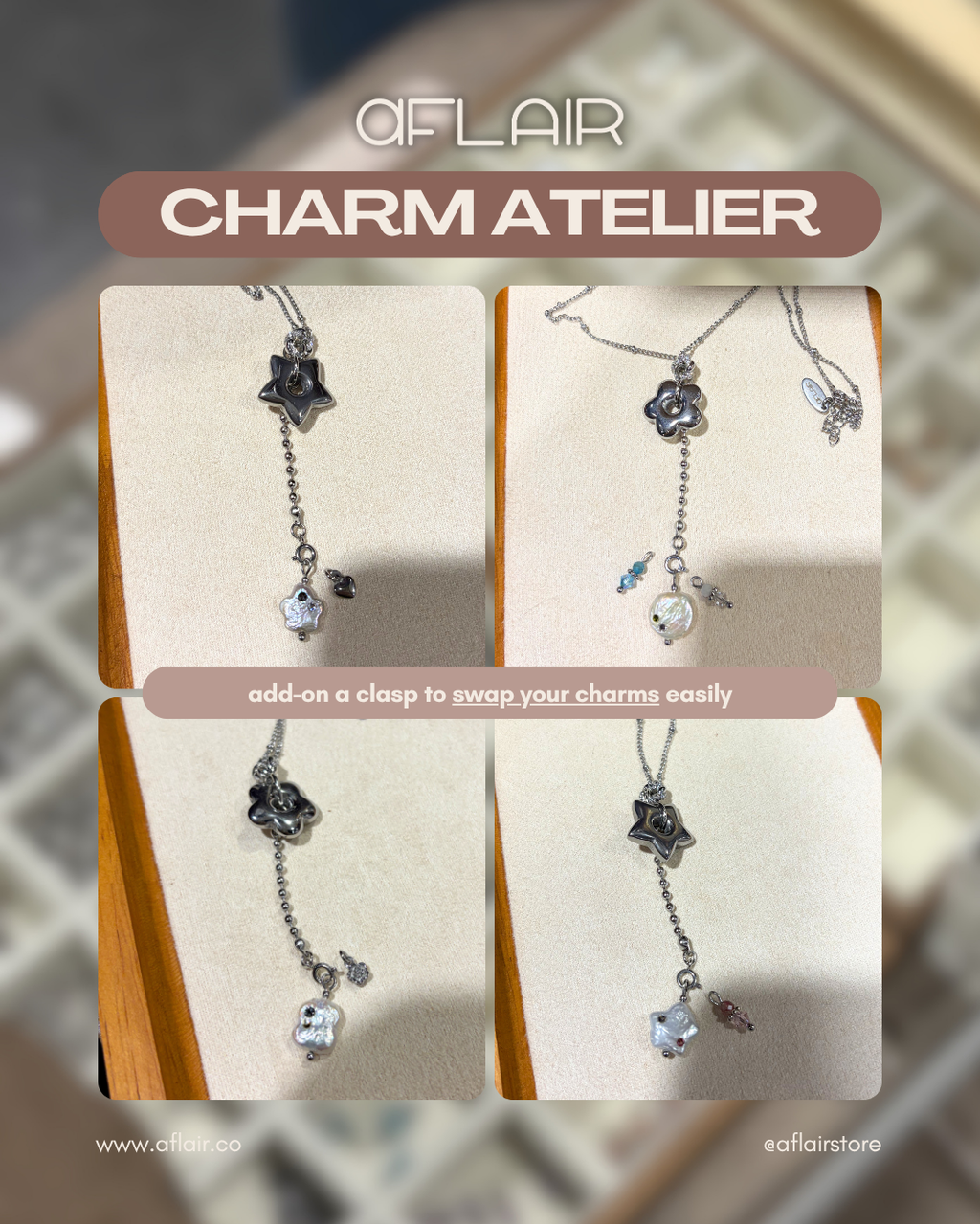 lariat charm necklace