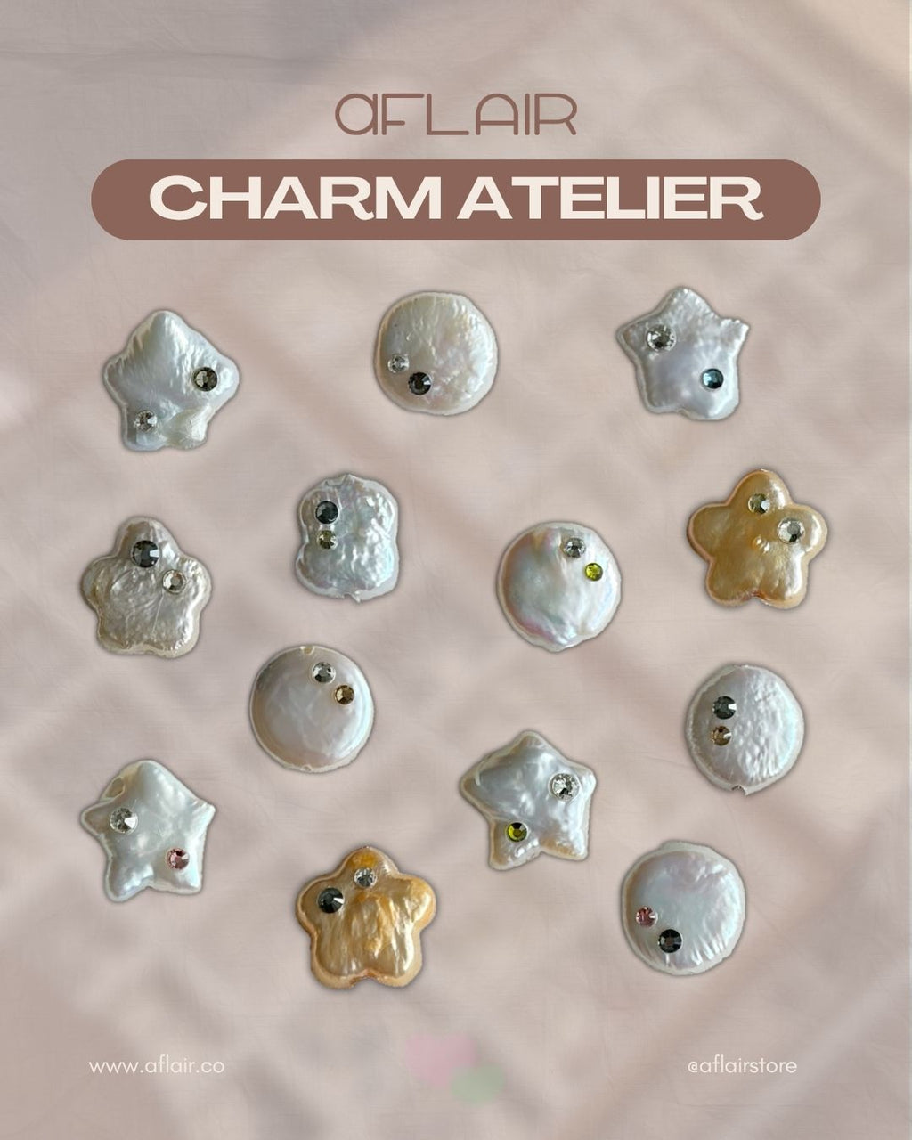 add-on: embellished pearl charms