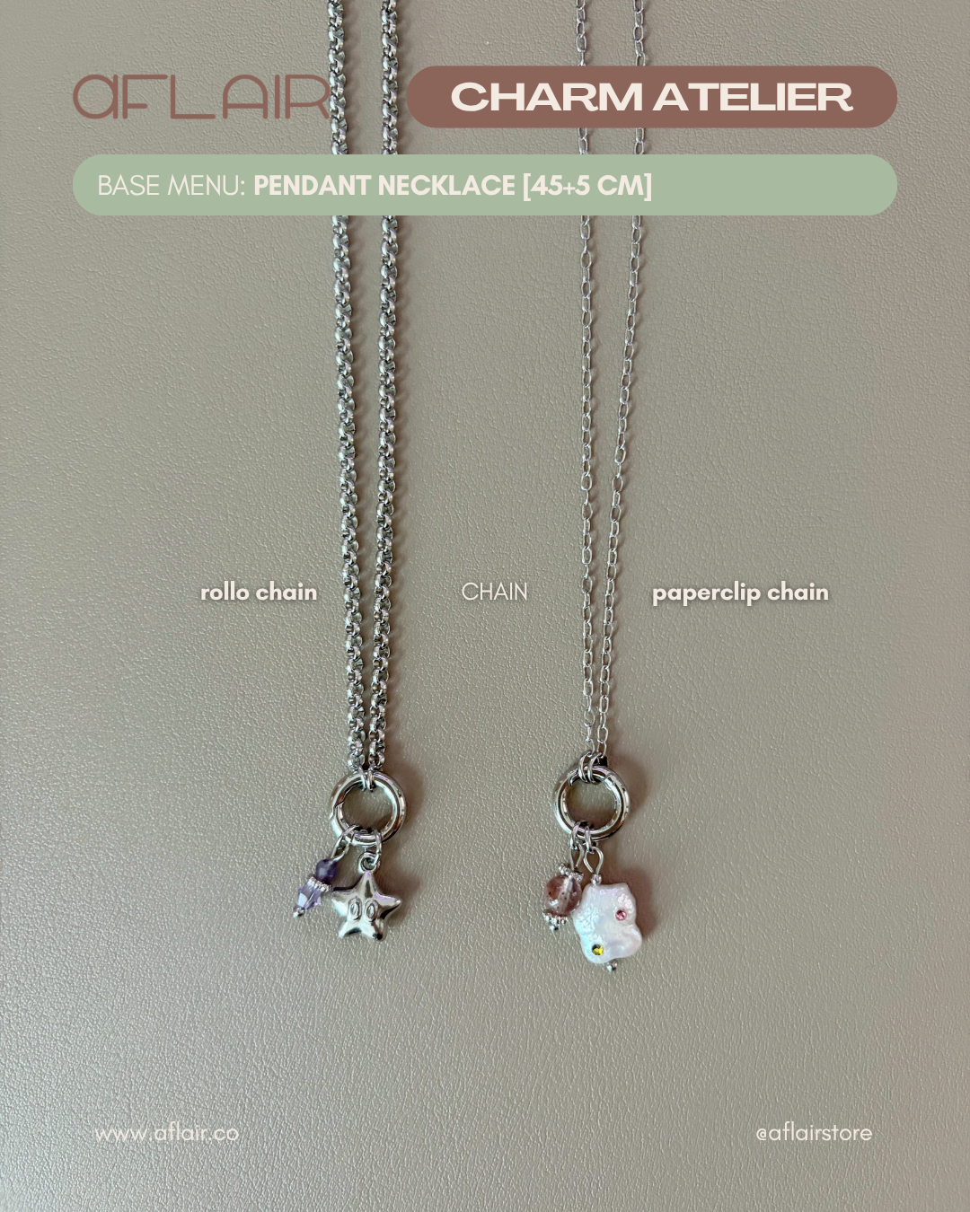pendant charm necklace