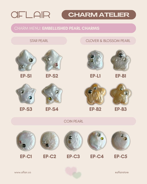 add-on: embellished pearl charms