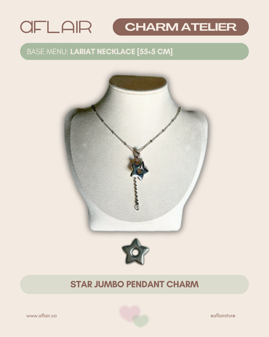 lariat charm necklace