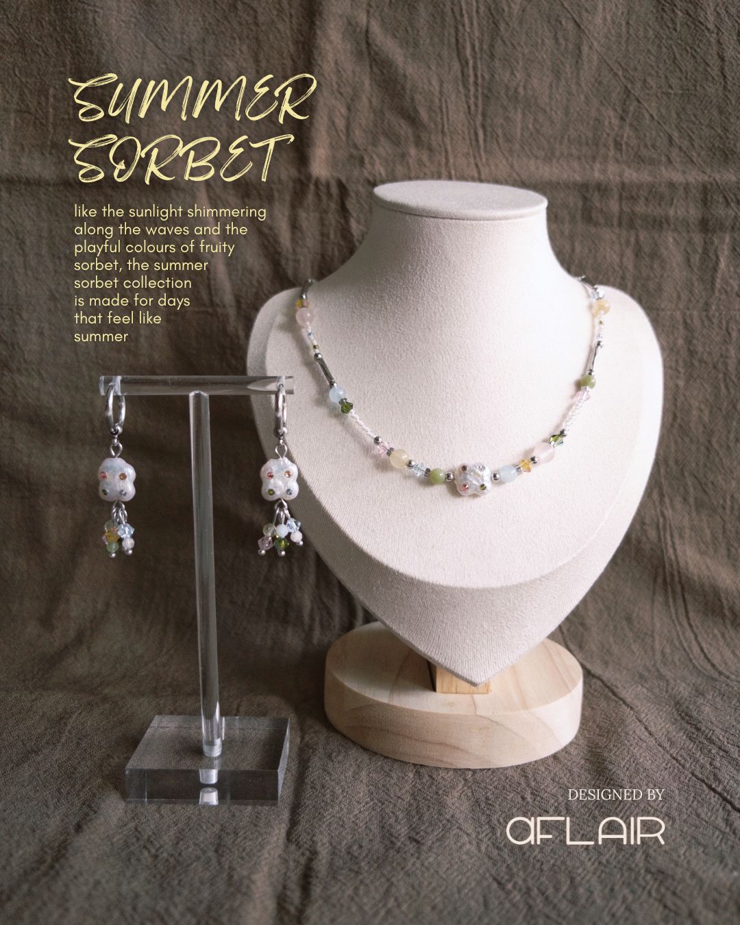 summer sorbet pearl huggies