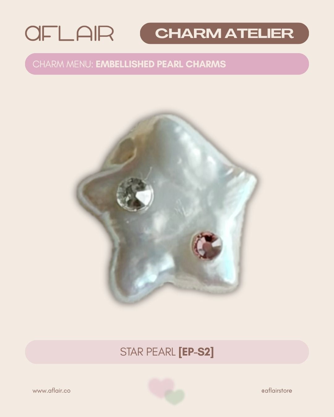 add-on: embellished pearl charms