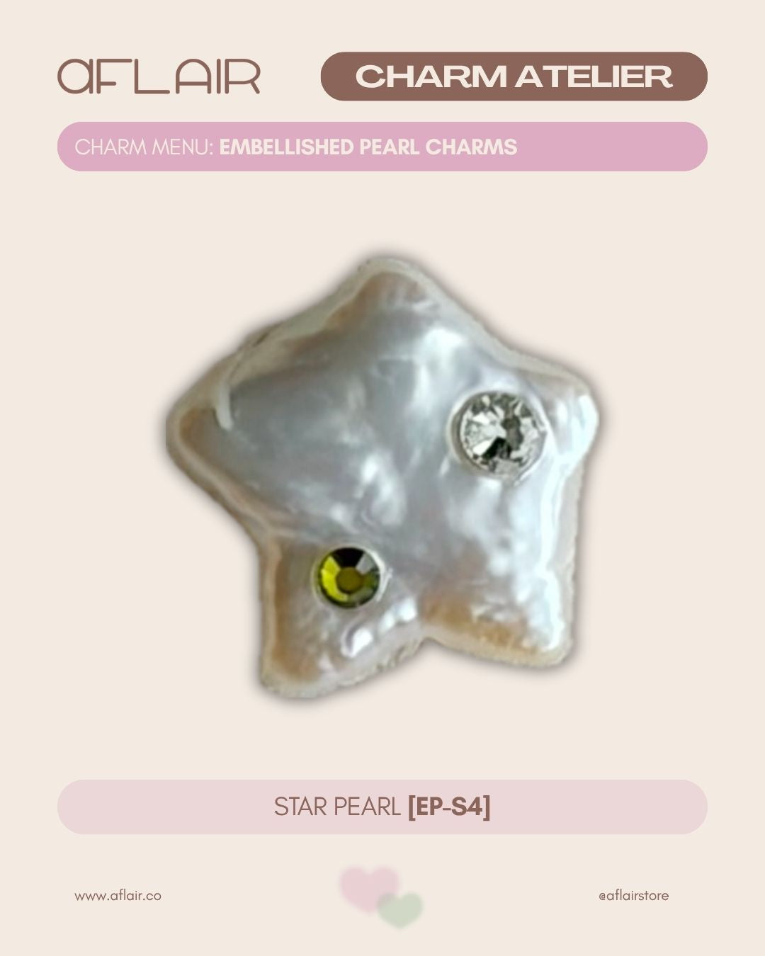 add-on: embellished pearl charms