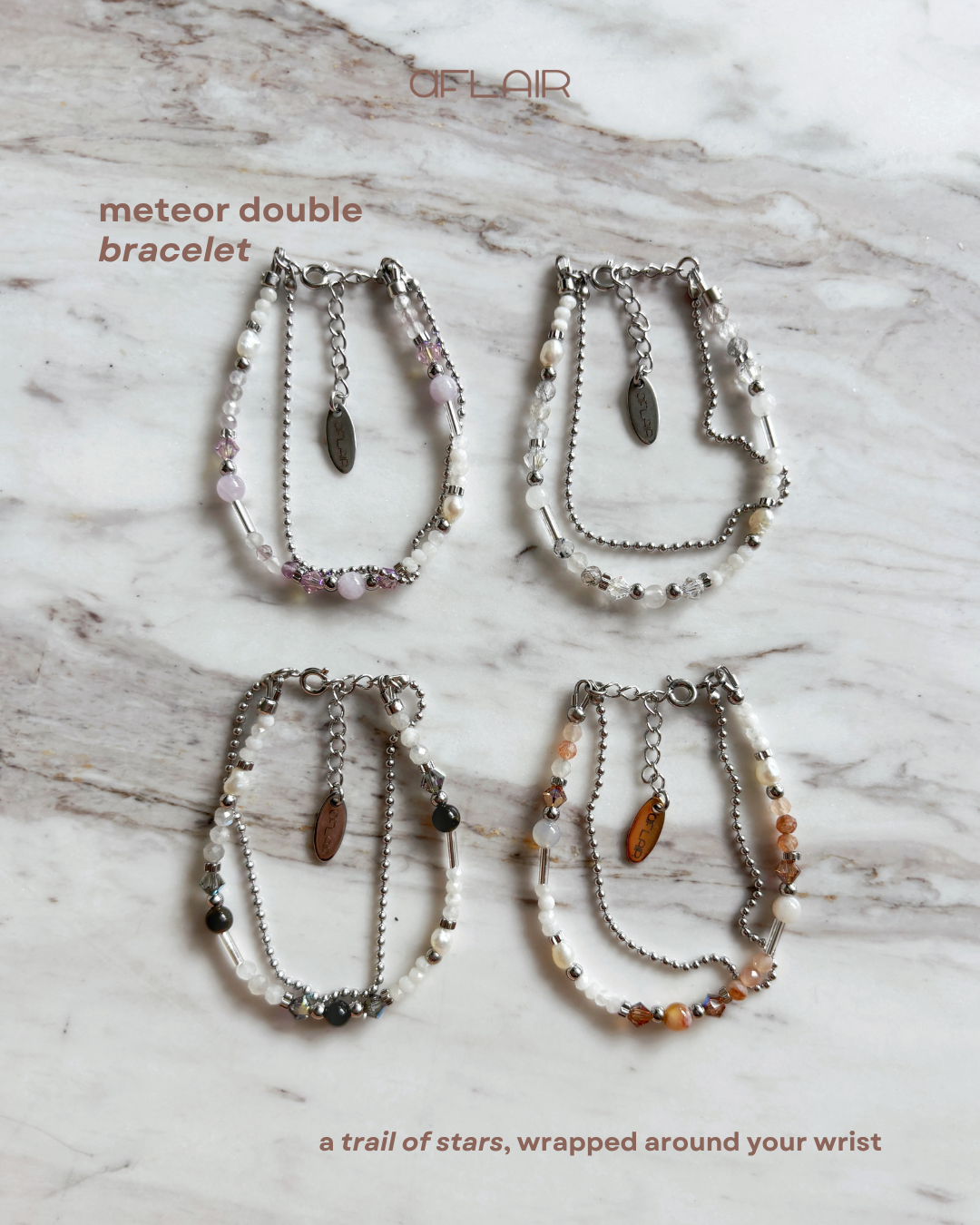 meteor double bracelet