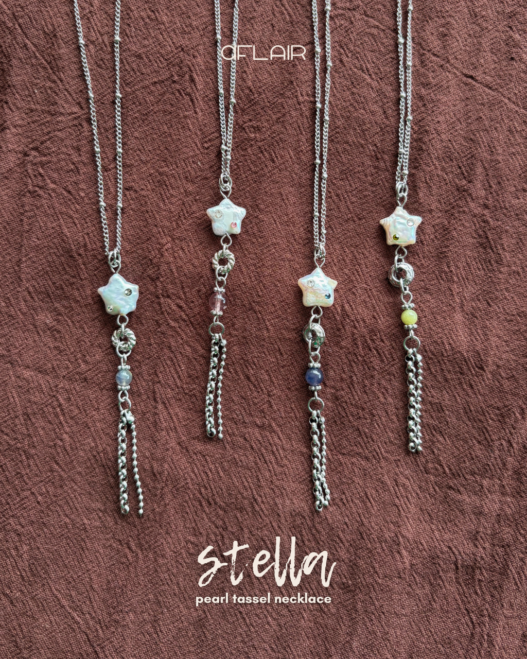 stella pearl tassel necklace