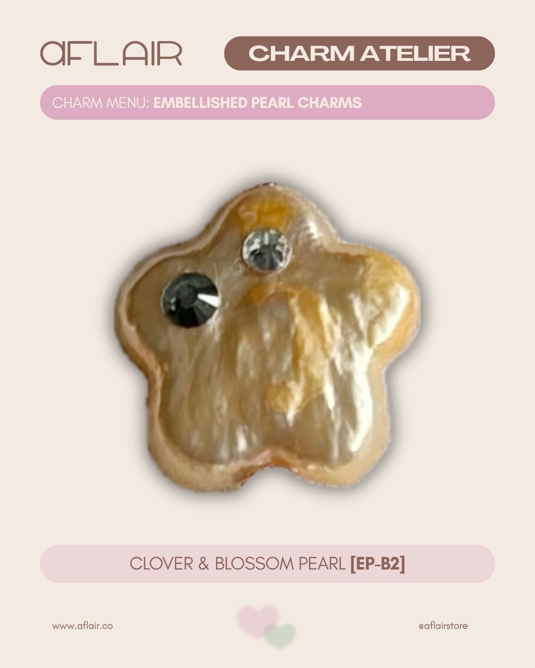 add-on: embellished pearl charms