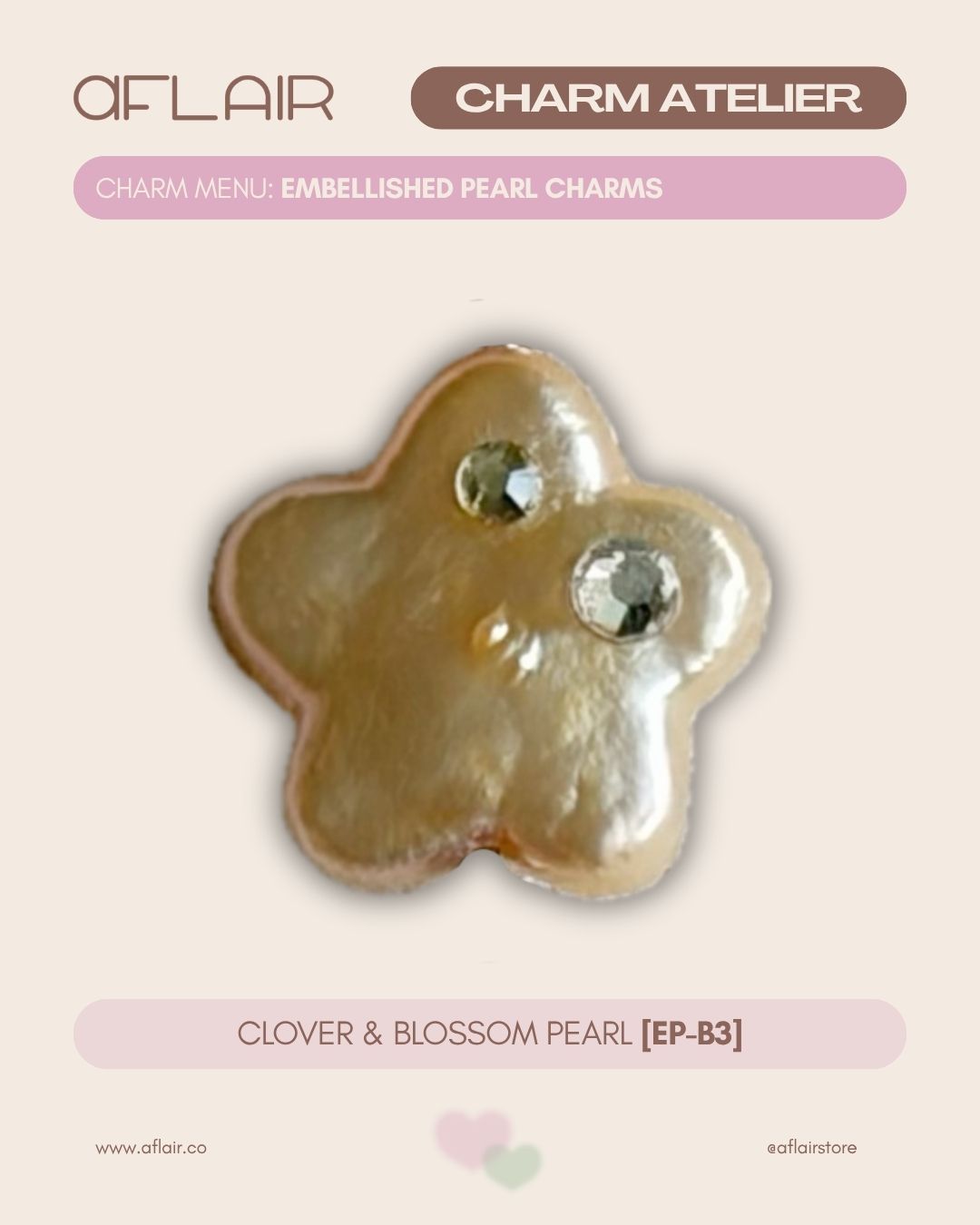 add-on: embellished pearl charms