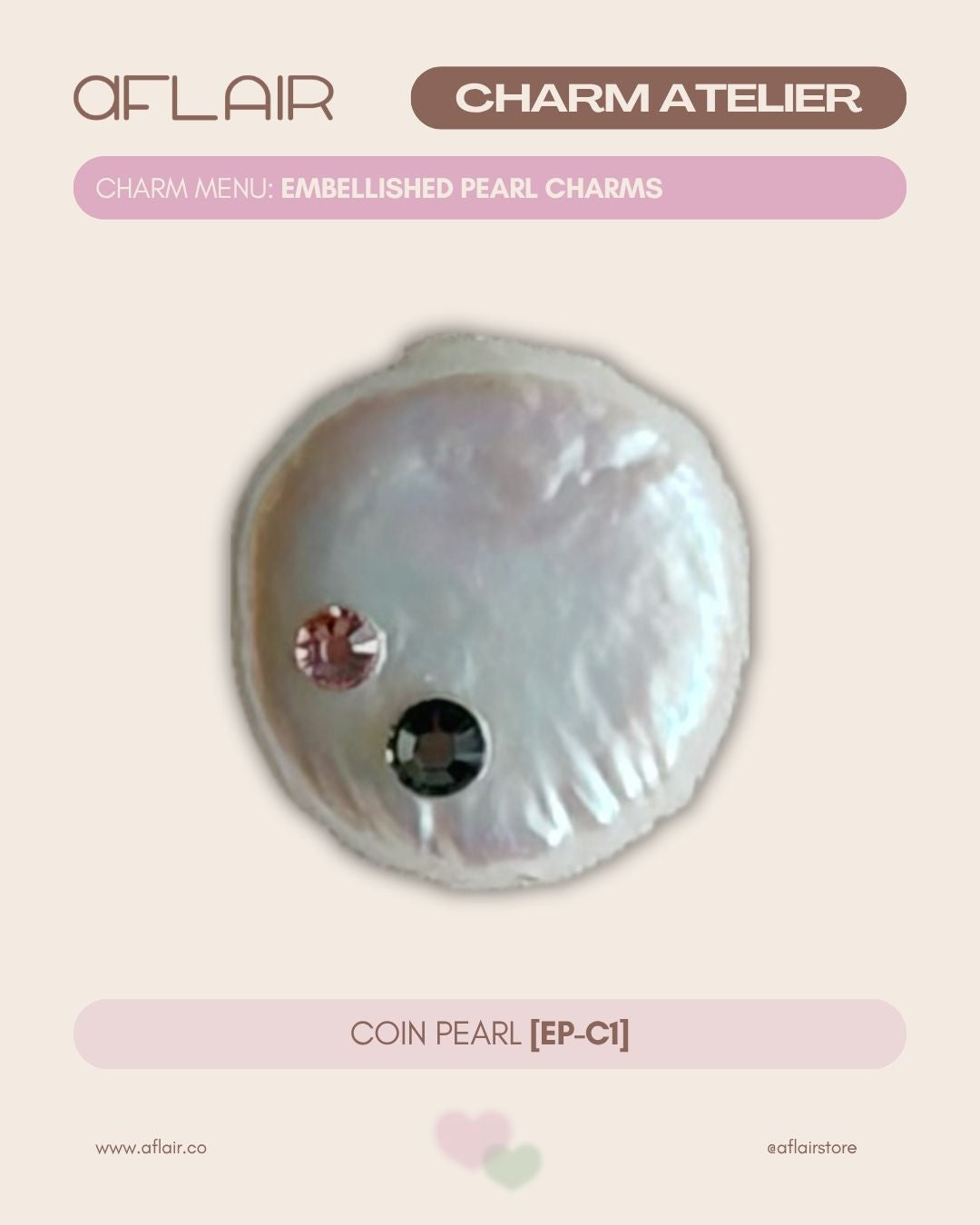 add-on: embellished pearl charms