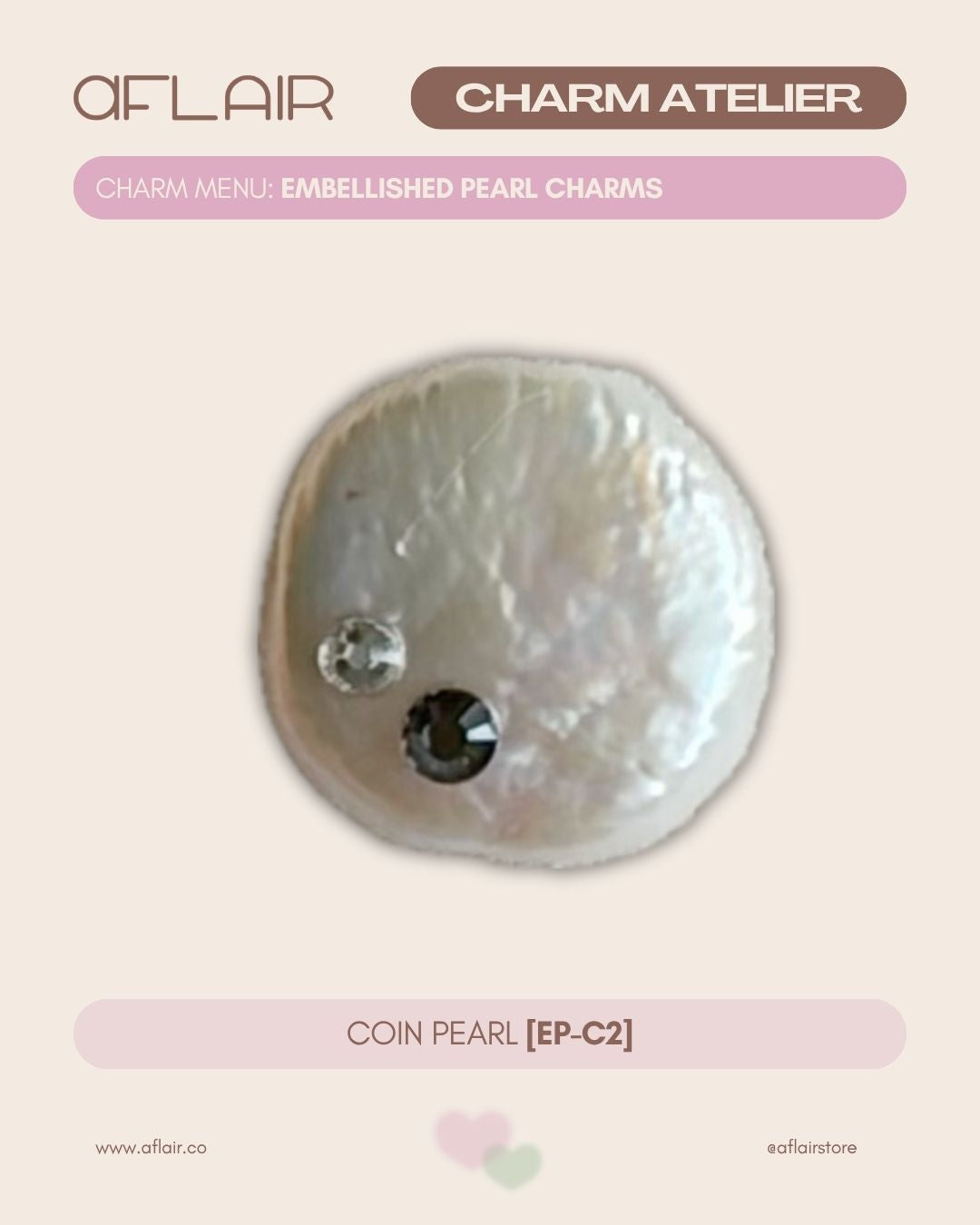 add-on: embellished pearl charms