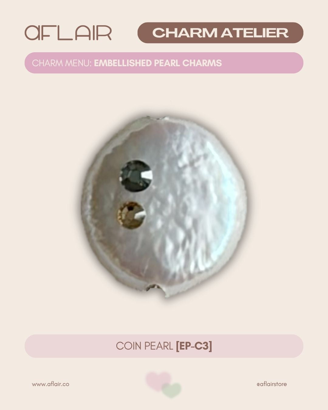 add-on: embellished pearl charms