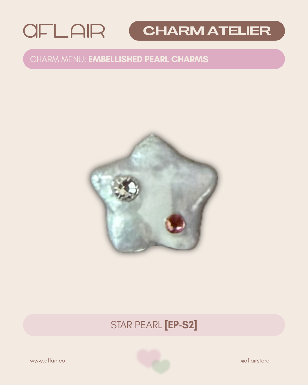 embellished pearl charms