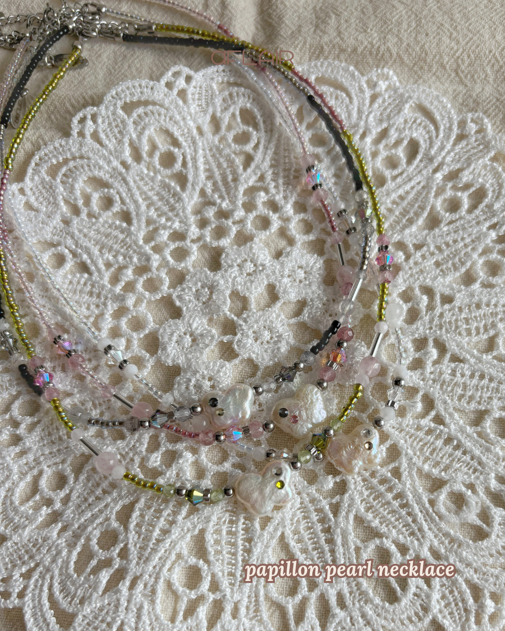 papillon pearl necklace