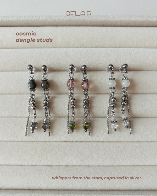 cosmic dangle studs