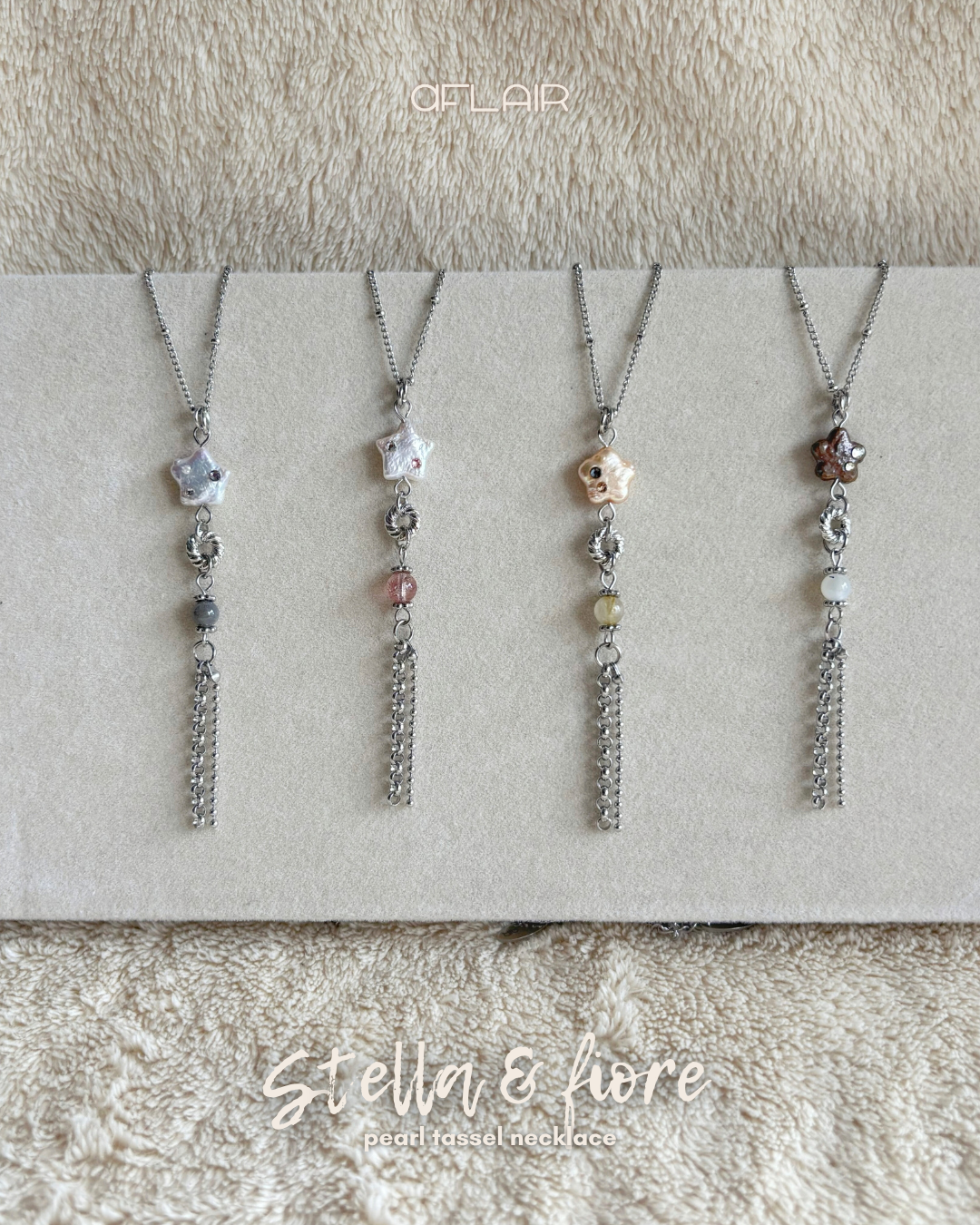 stella pearl tassel necklace