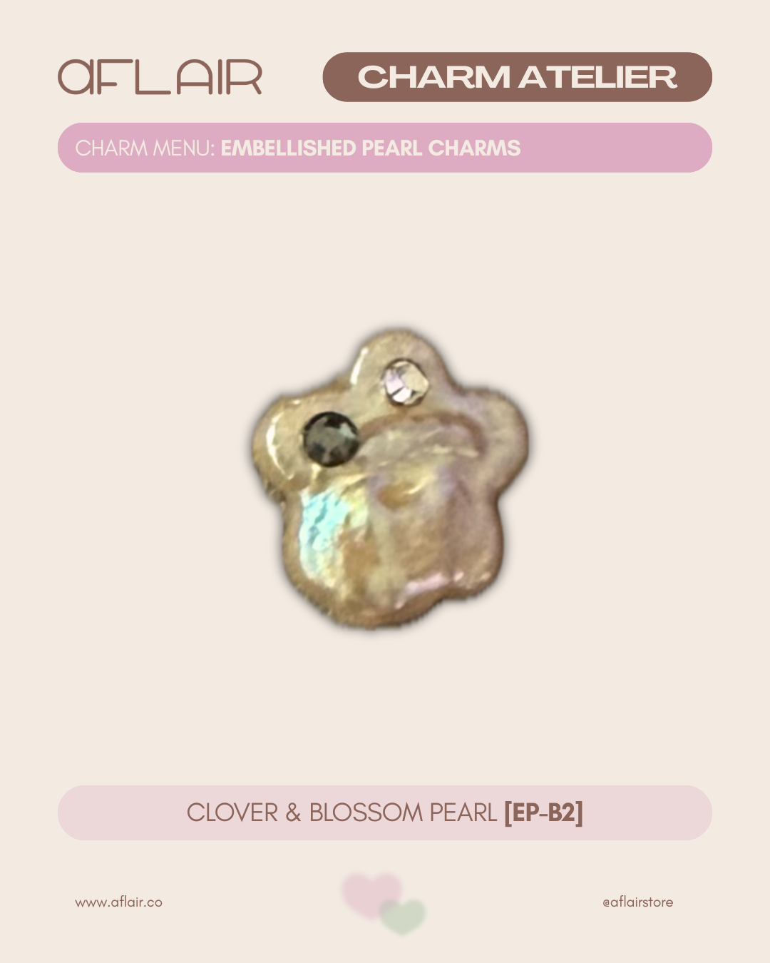 embellished pearl charms