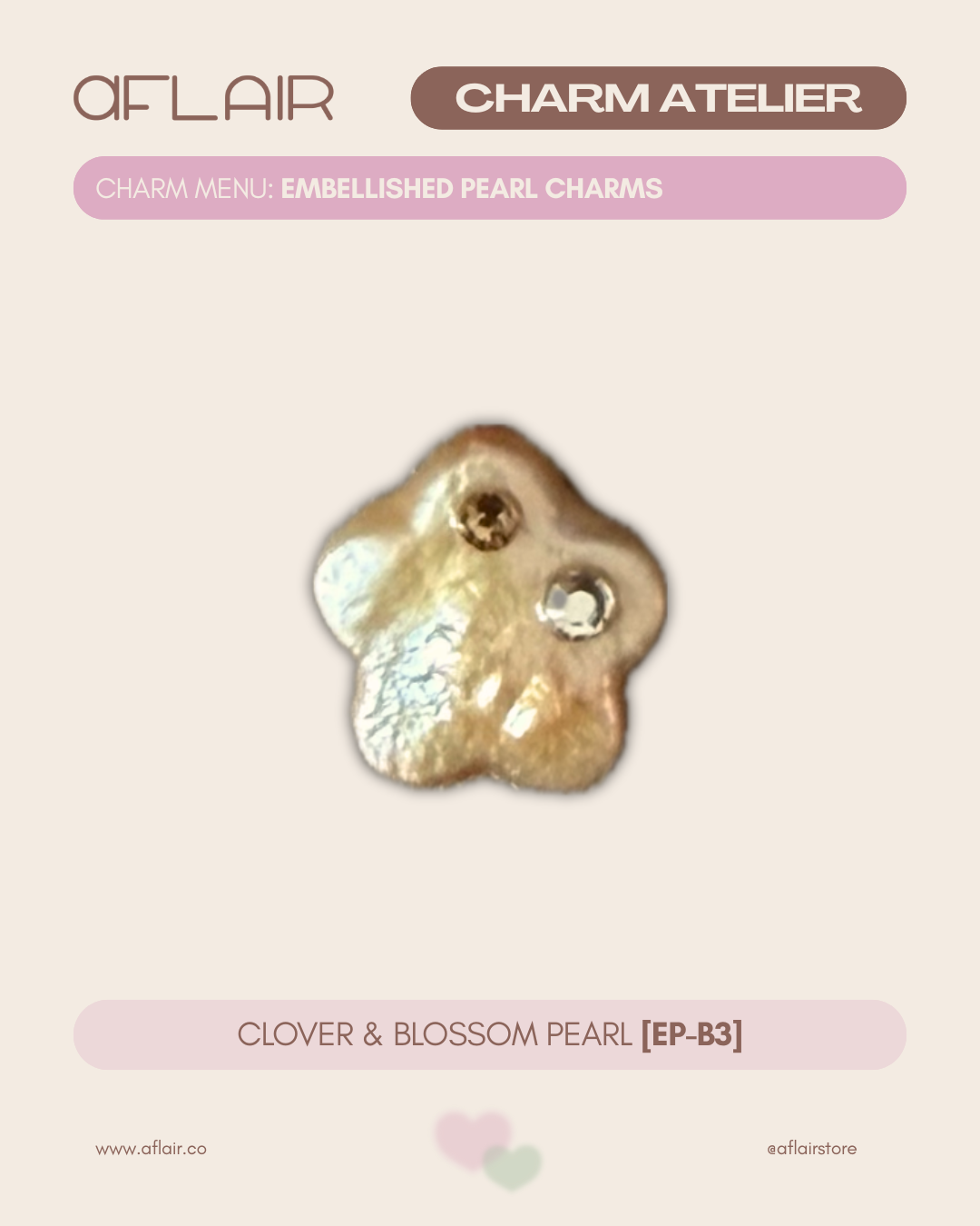 embellished pearl charms