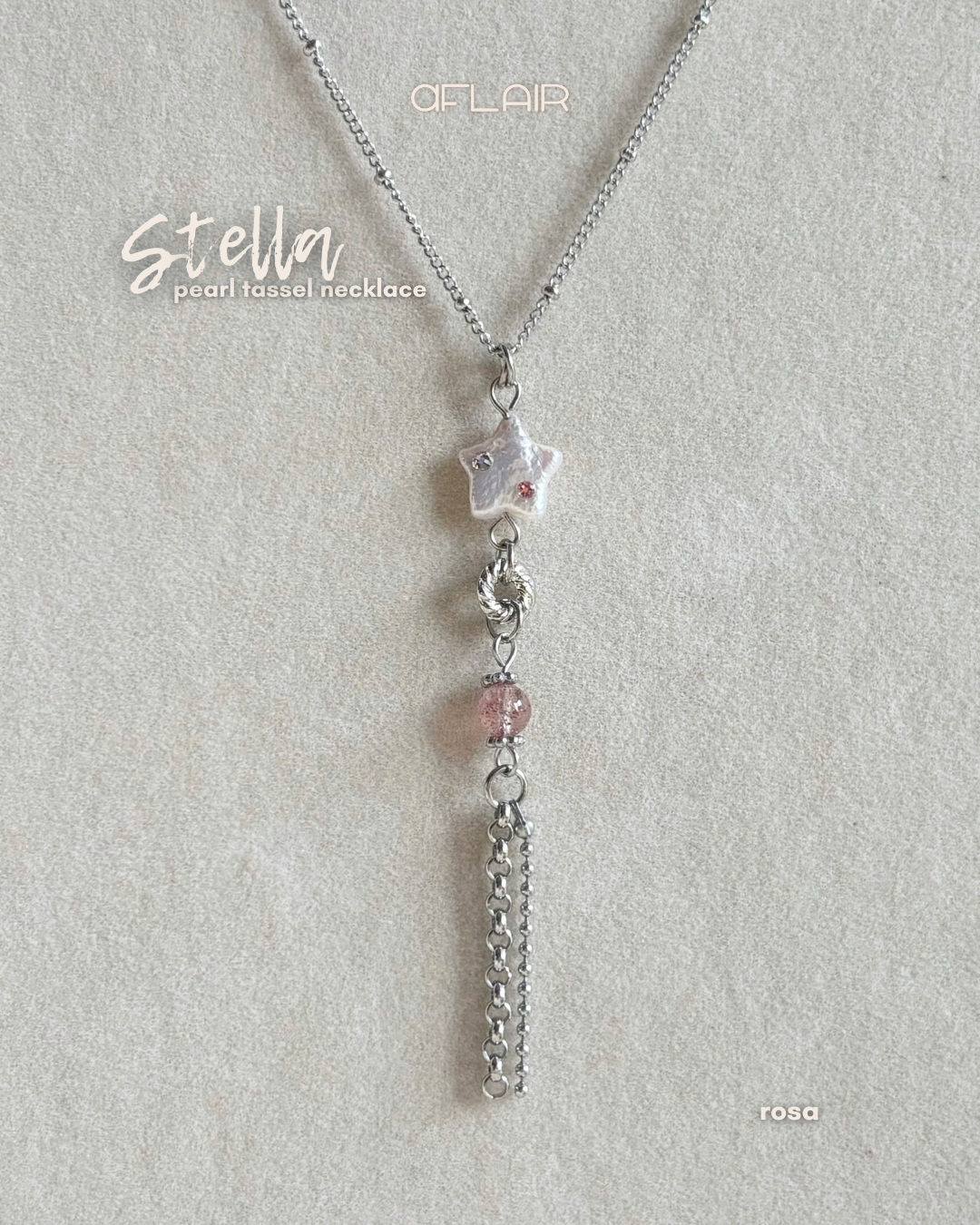 stella pearl tassel necklace