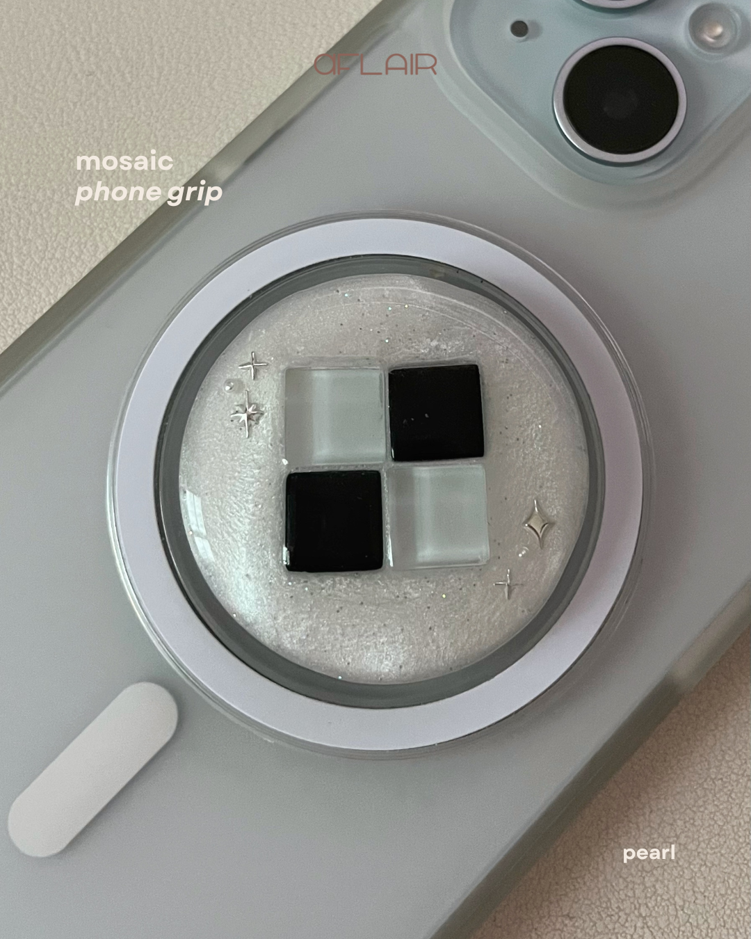 mosaic phone grip