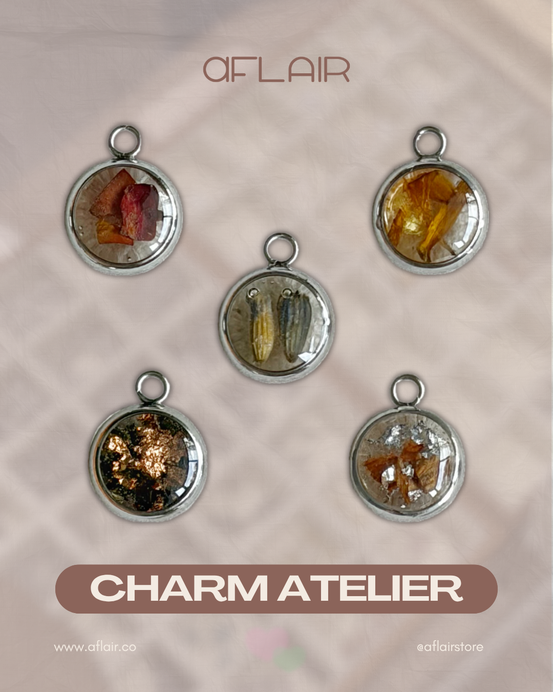 forever floral charms