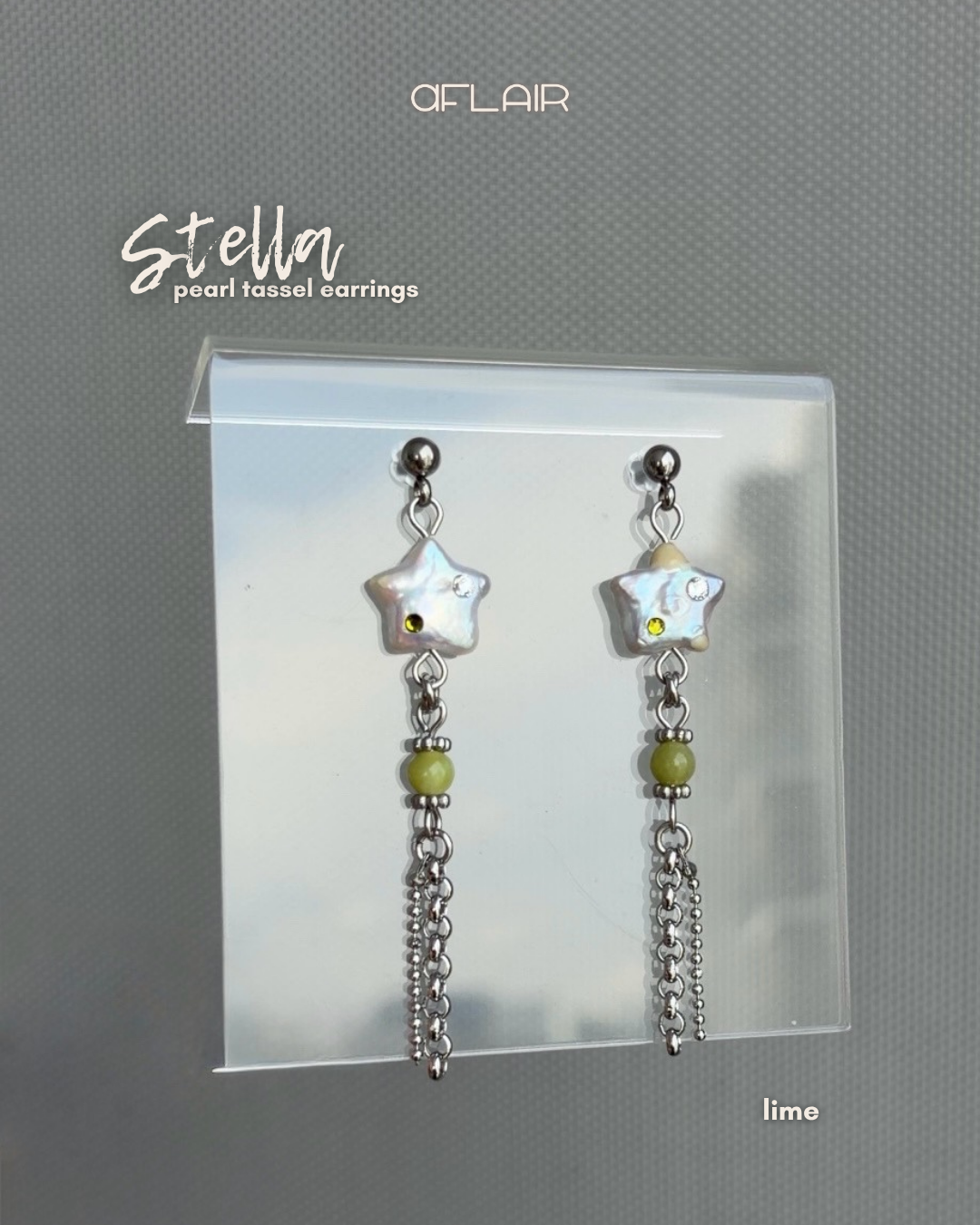 stella pearl tassel earrings