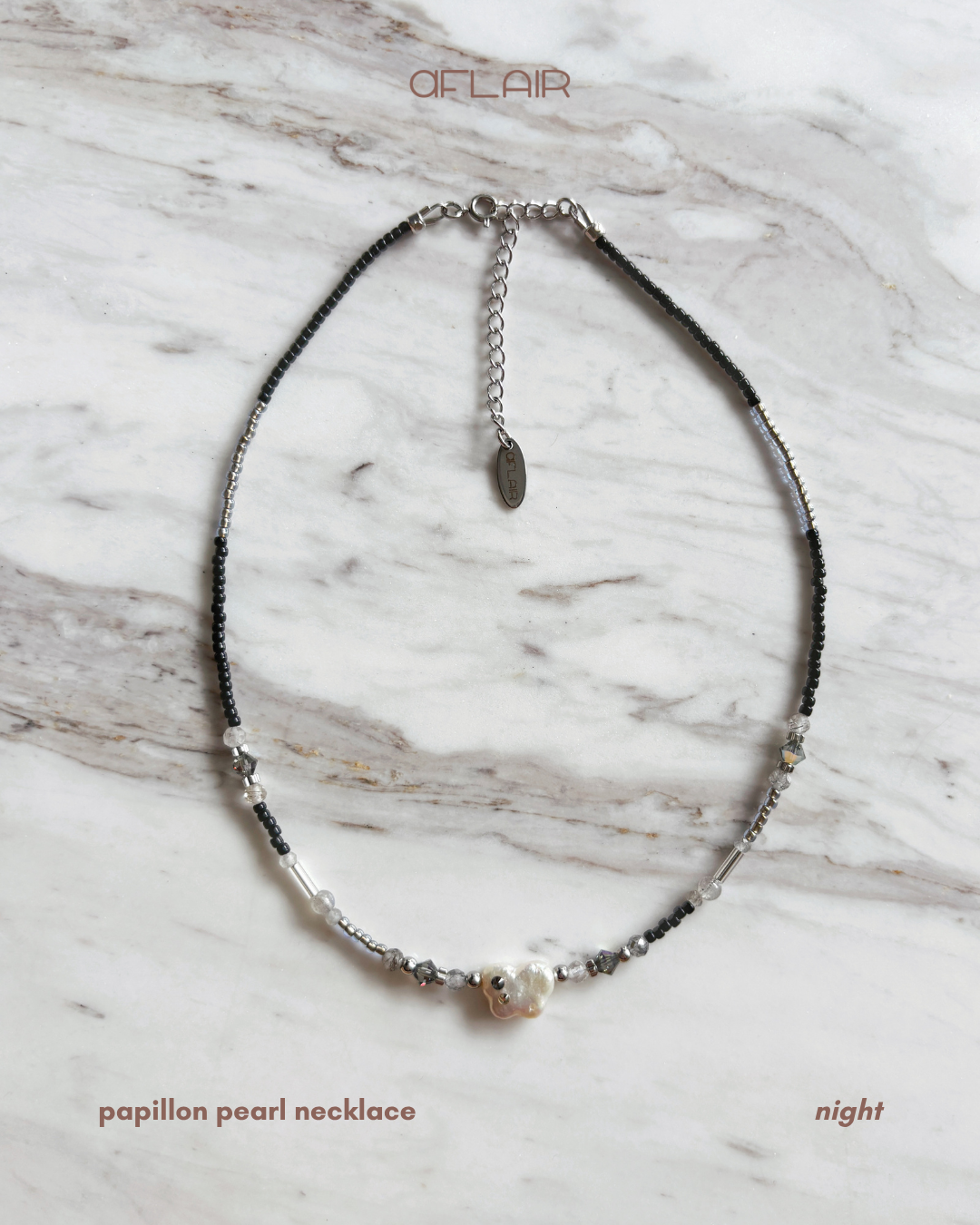 papillon pearl necklace