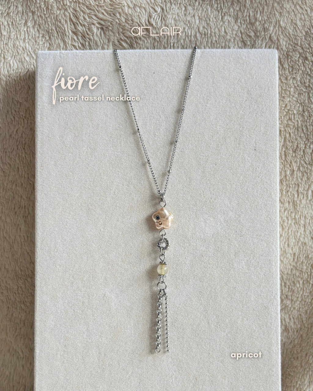 fiore pearl tassel necklace