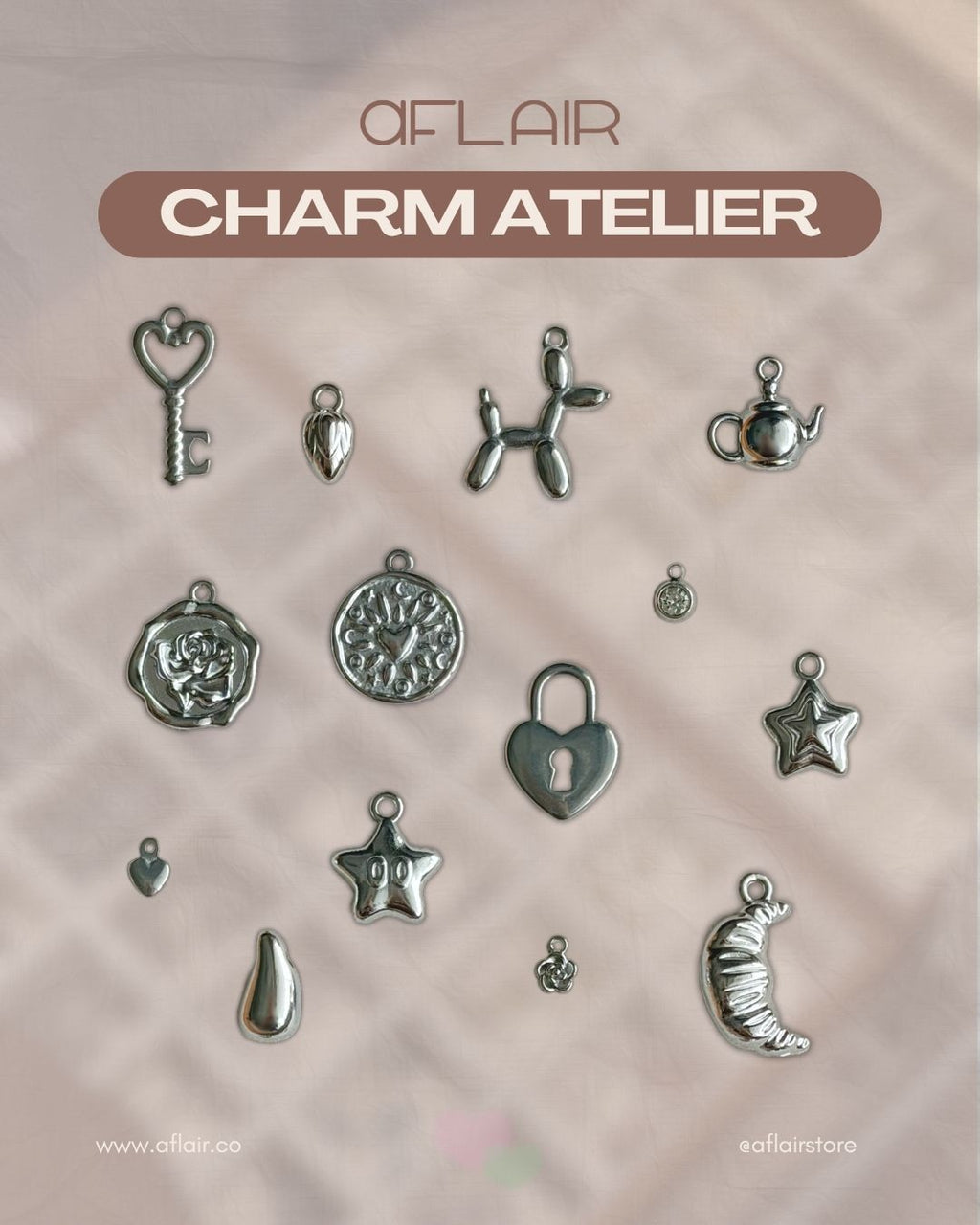 add-on: stainless steel charms