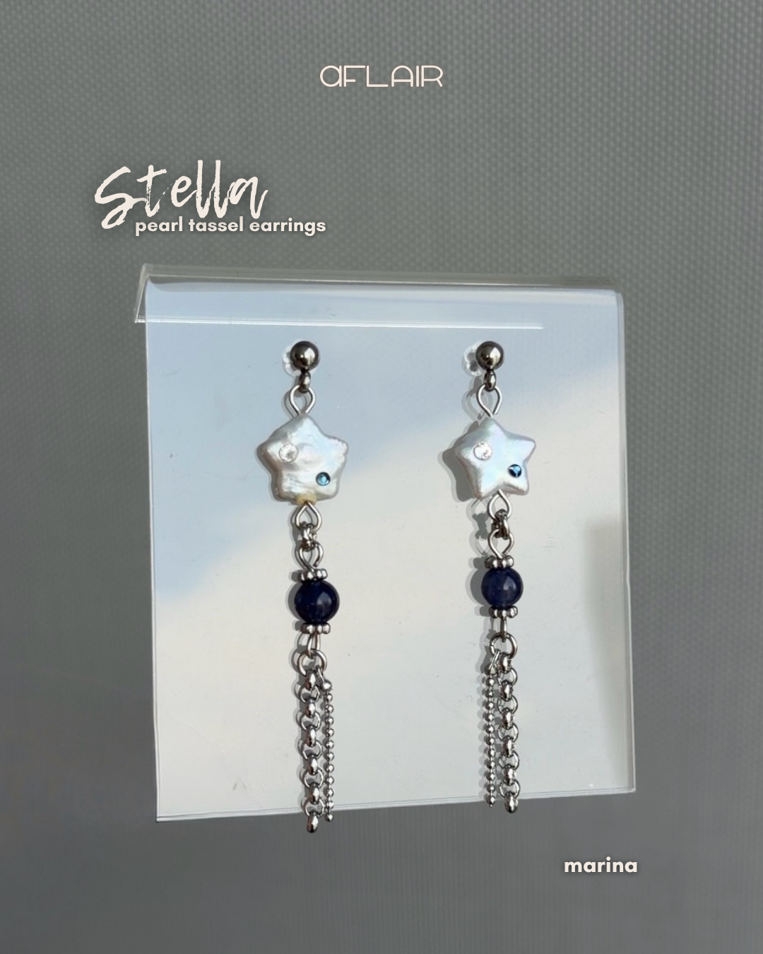 stella pearl tassel earrings