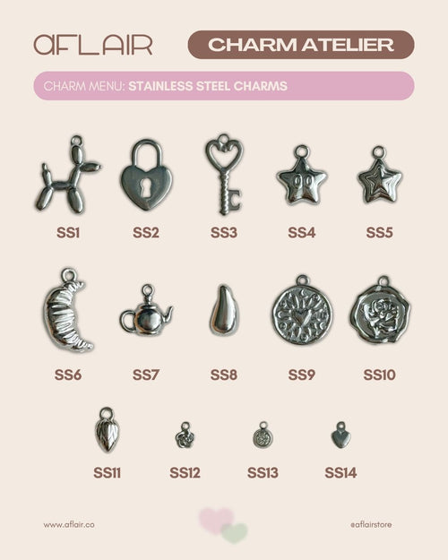 add-on: stainless steel charms