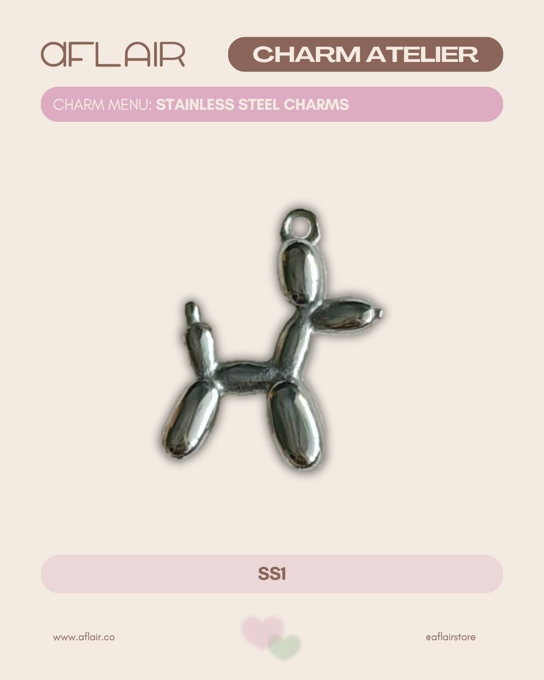 add-on: stainless steel charms