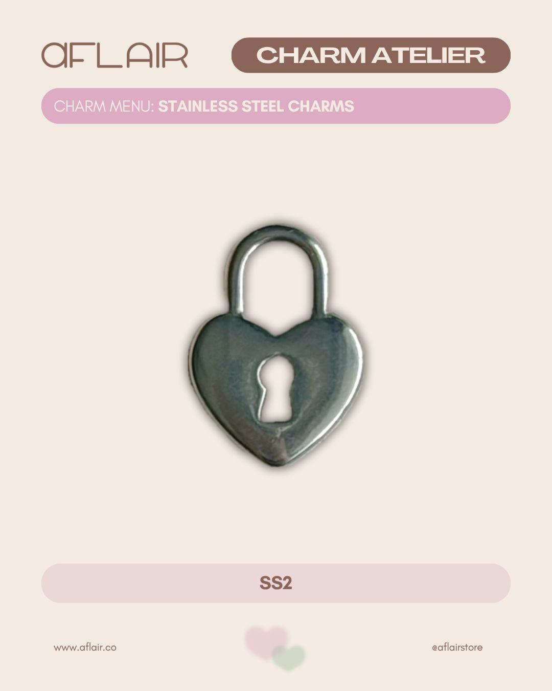 add-on: stainless steel charms