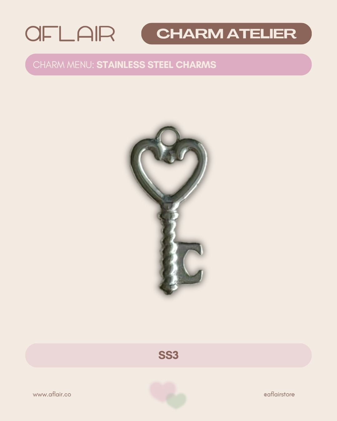 add-on: stainless steel charms