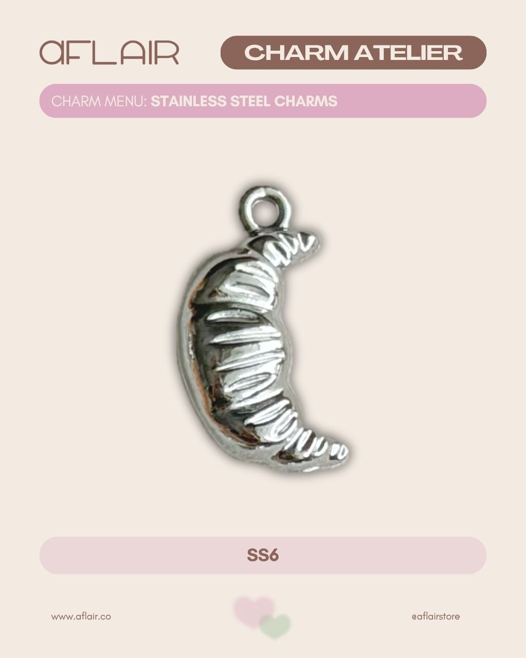 add-on: stainless steel charms