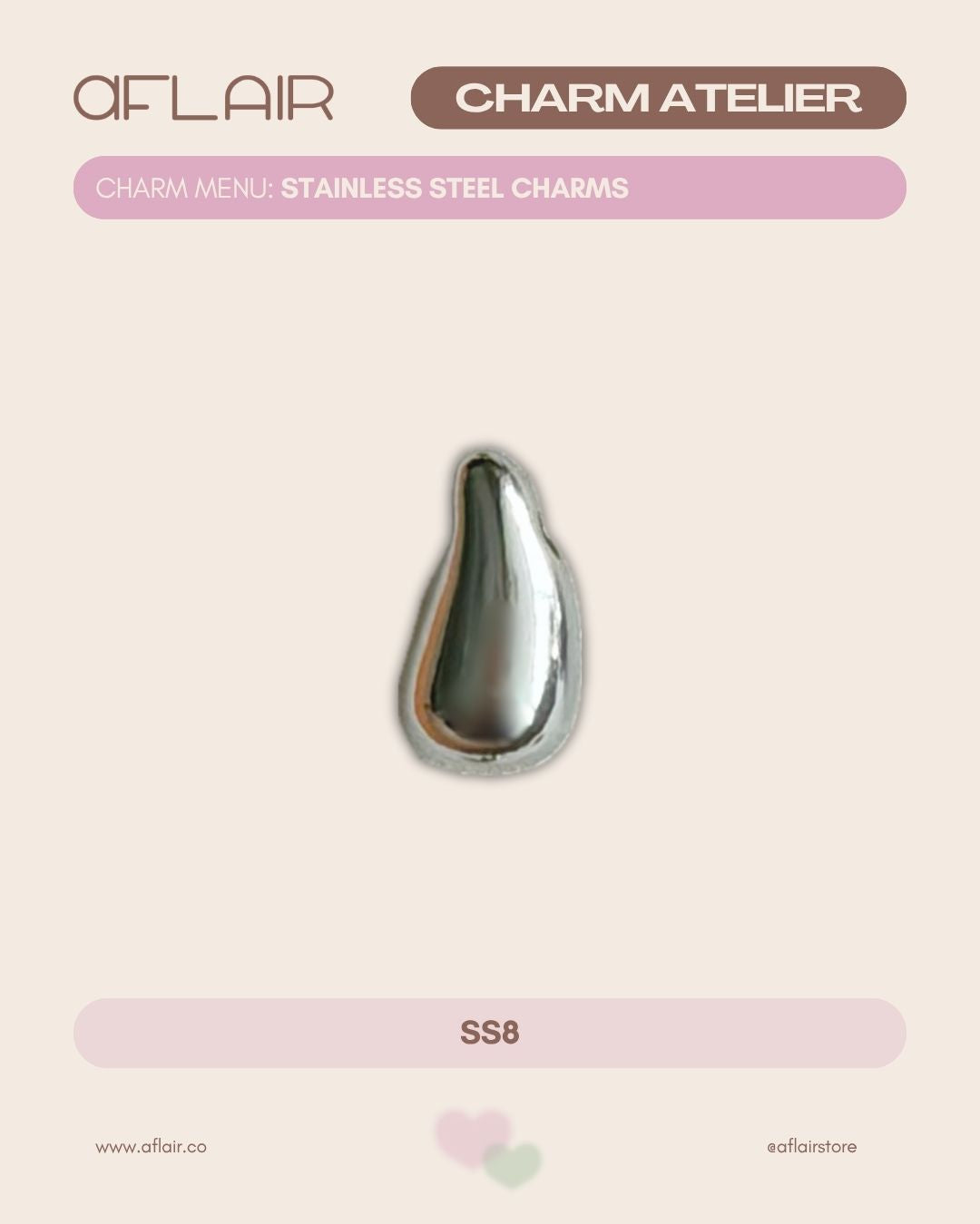 add-on: stainless steel charms