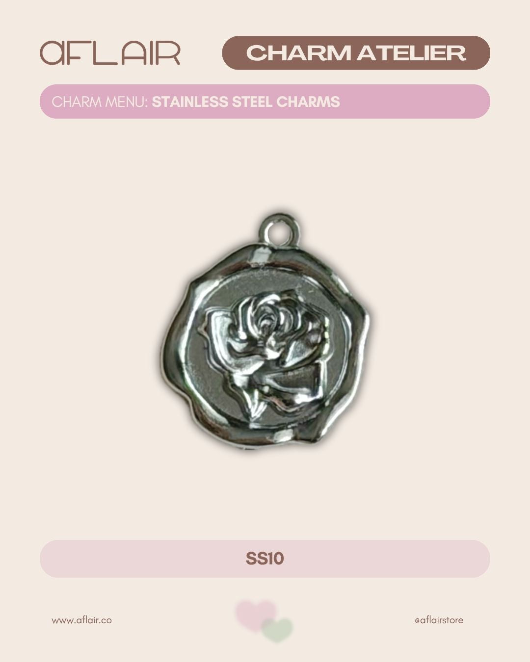 add-on: stainless steel charms