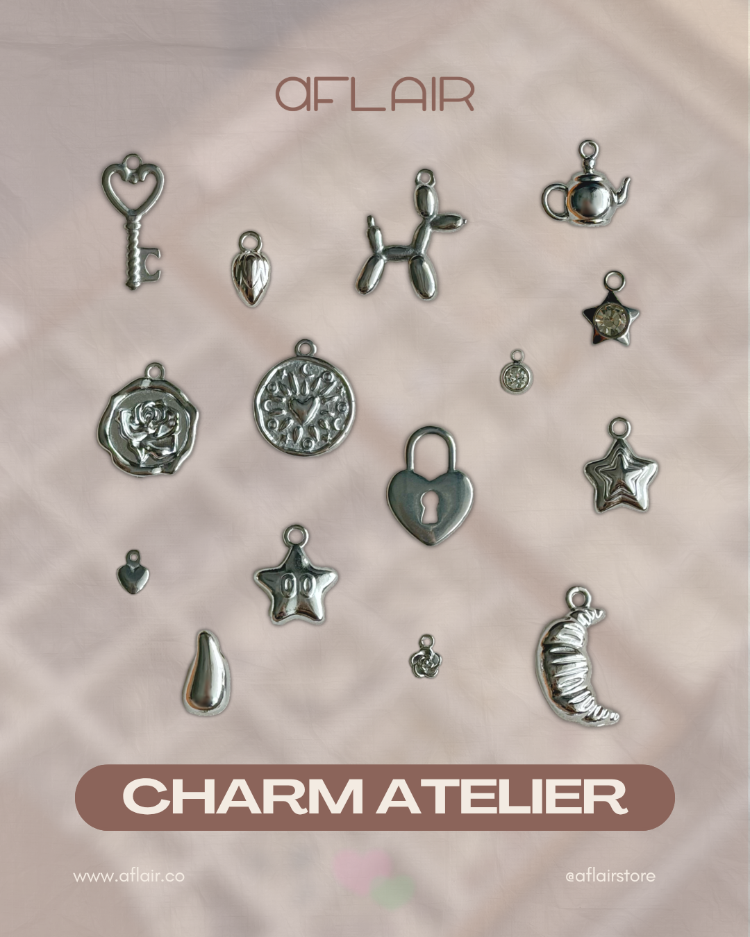 stainless steel charms