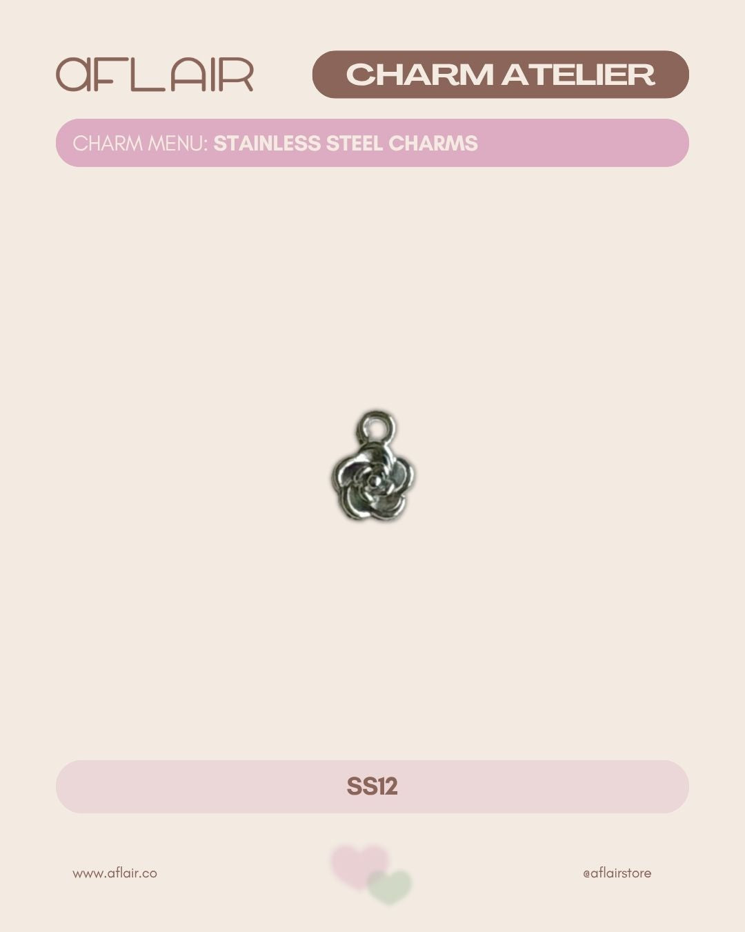 add-on: stainless steel charms