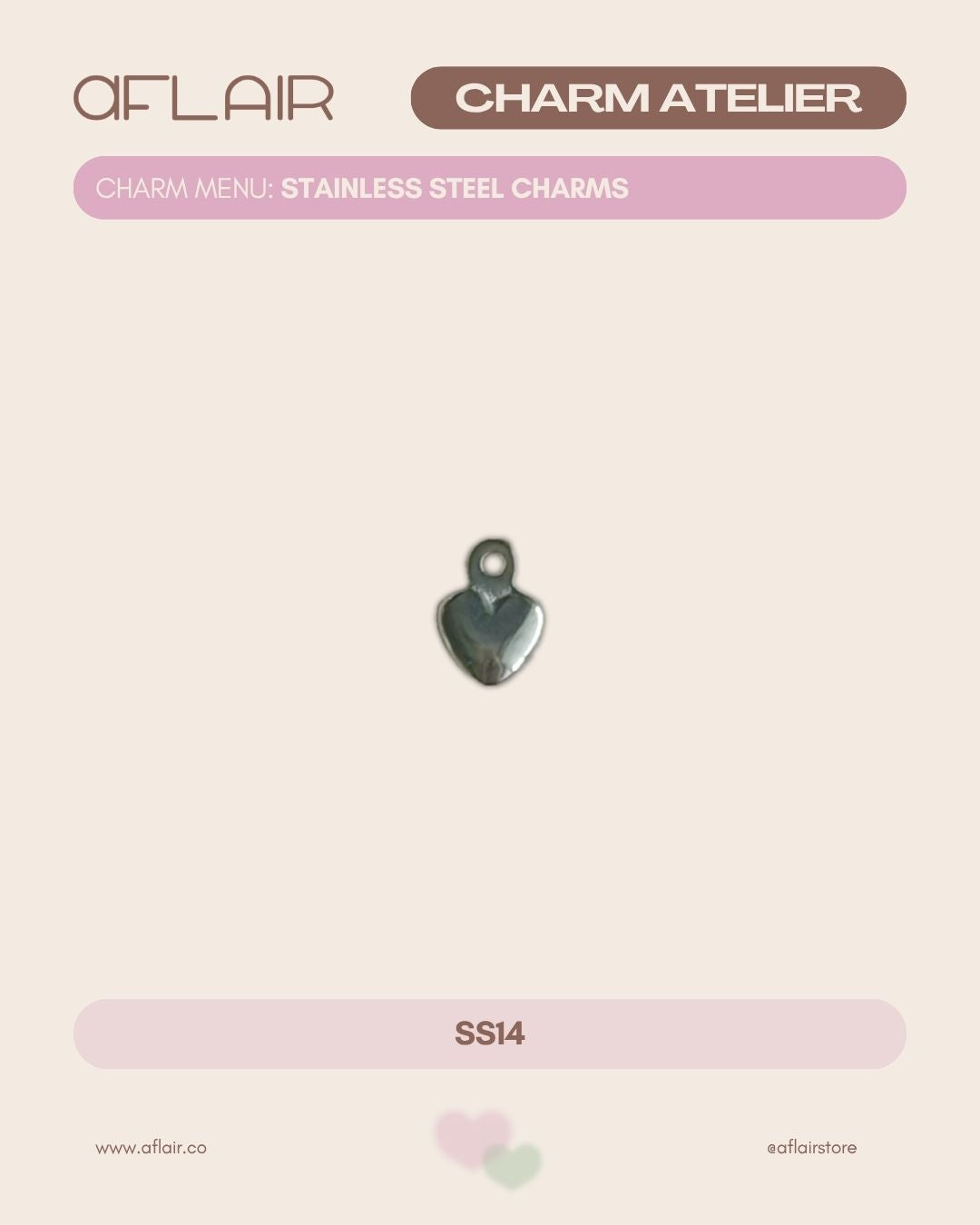 add-on: stainless steel charms