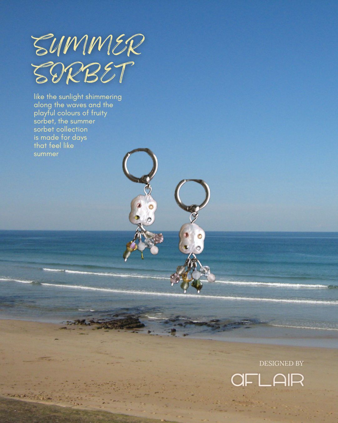 summer sorbet pearl huggies