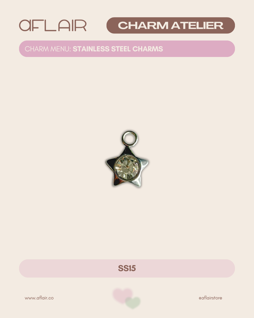 stainless steel charms