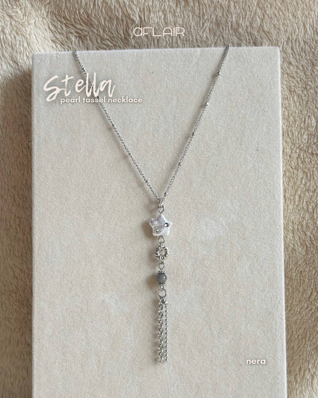stella pearl tassel necklace