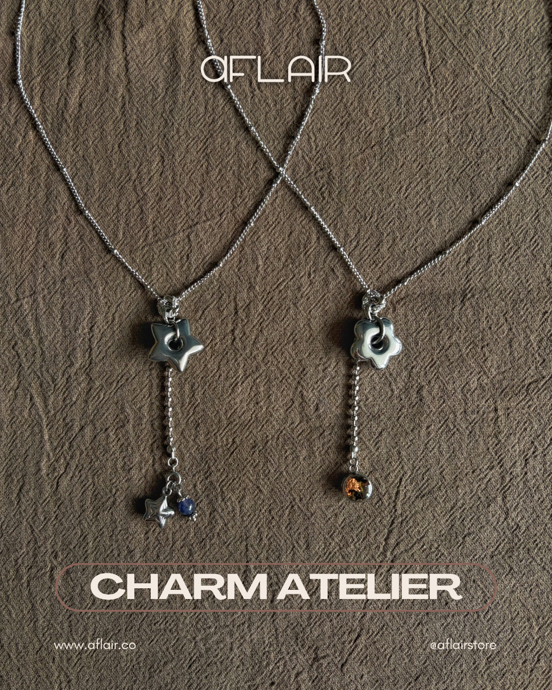 lariat charm necklace