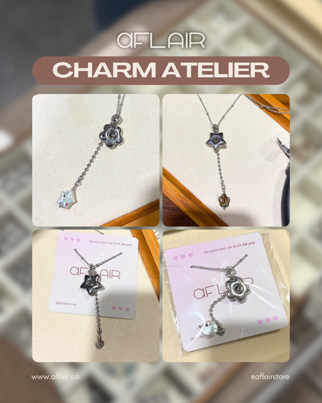 lariat charm necklace