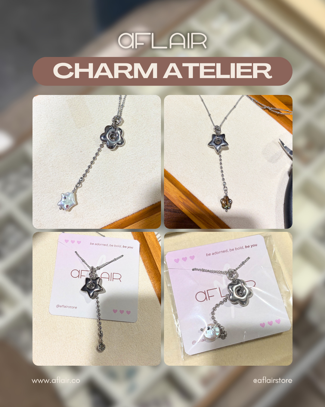 lariat charm necklace